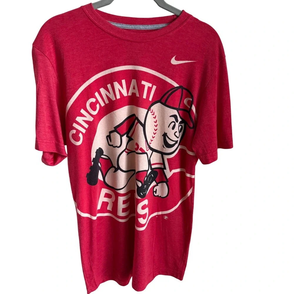 Nike Cincinnati Reds Mr. Redlegs Graphic T-Shirt Red MLB Tee 2013 Size M - Picture 1 of 6